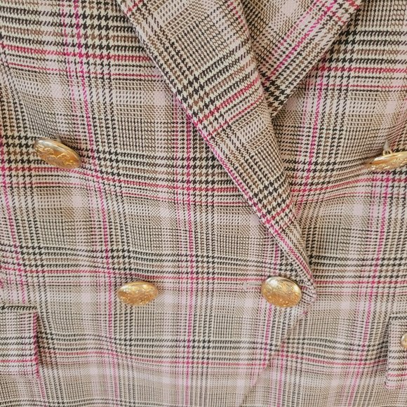 Mos Mosh Beliz Fara Plaid Blazer EU 36/US 6 - Picture 7 of 15